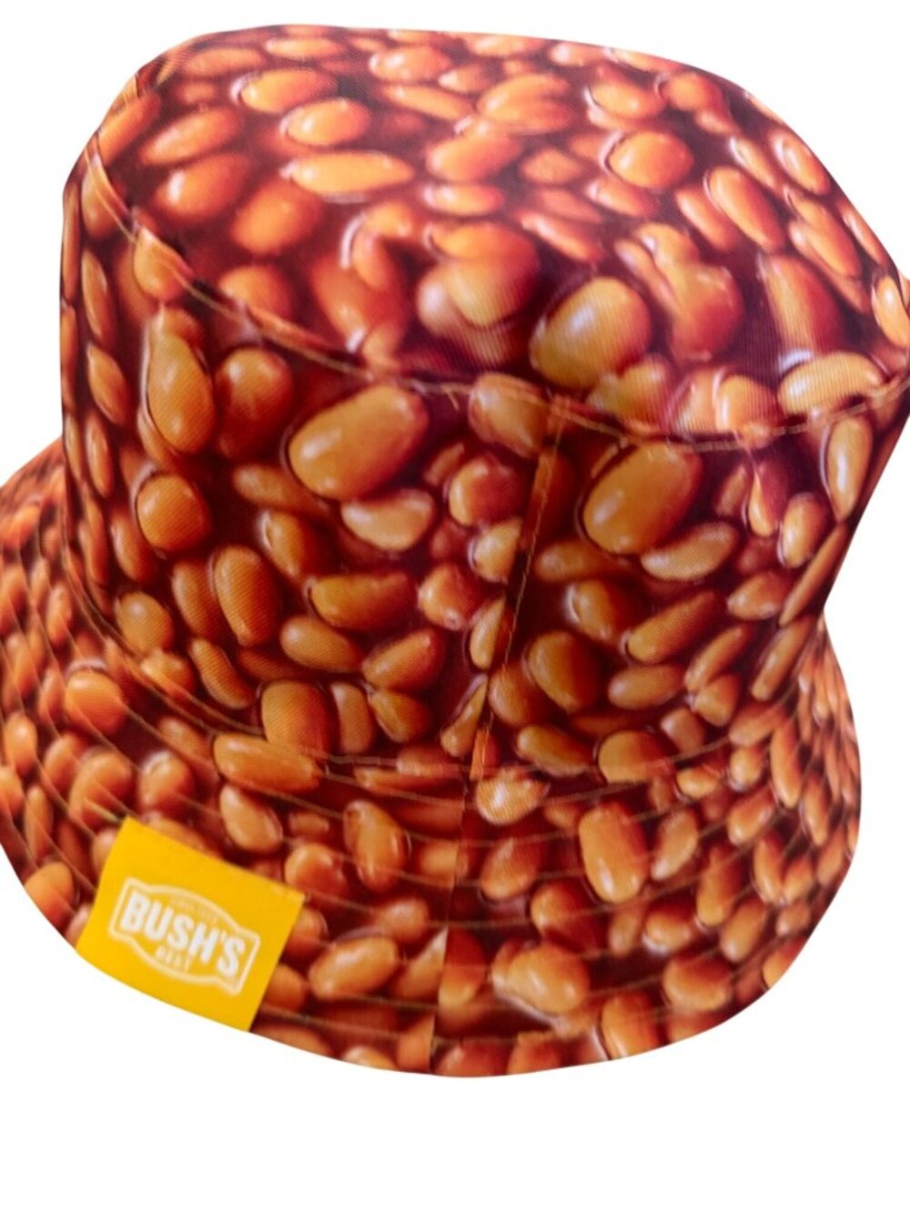 BUSH’S Baked Beans Print Unisex Bucket Hat NEW NWOT - Picture 4 of 5